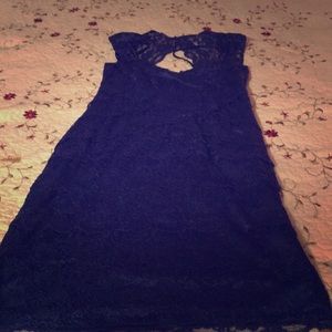 A Royal blue lace dress